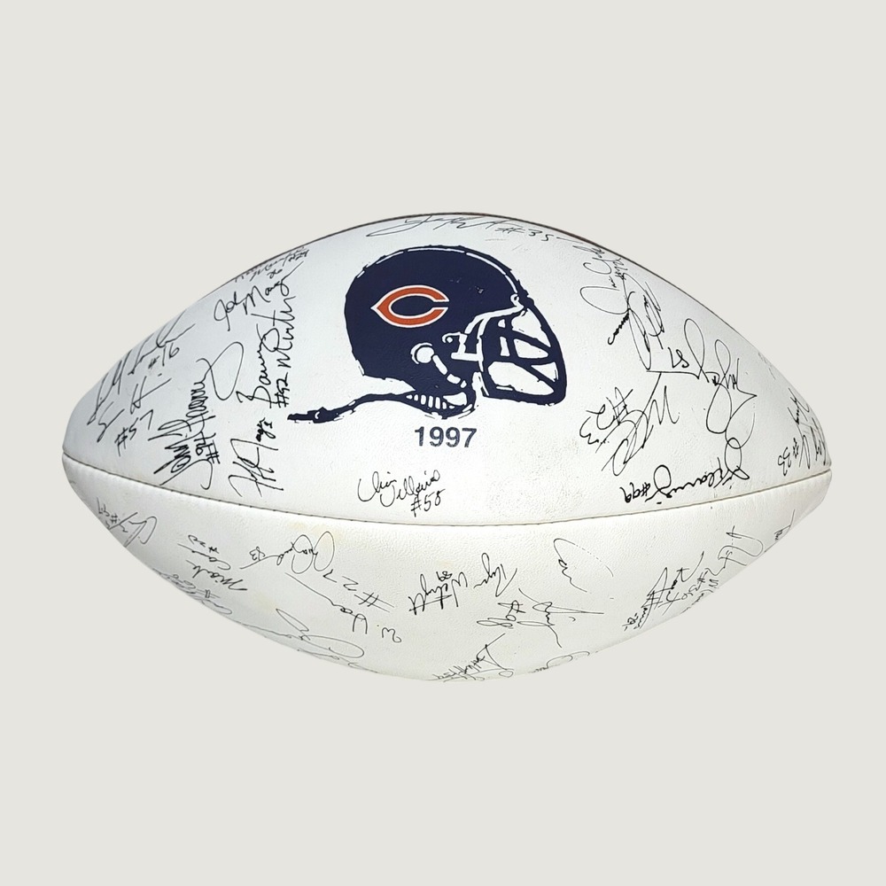 Wilson NFL Chicago Bears 1997 Facsimile Signature Football White Brown USA Made